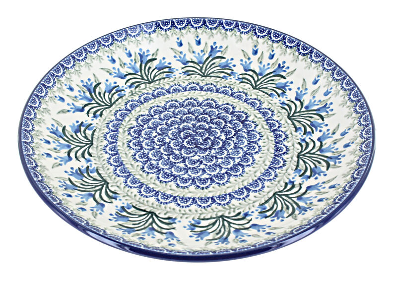 Blue Rose Polish Pottery Summer Fun Dinner Plate