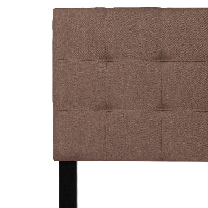 Flash Furniture Bedford Tufted Upholstered Queen Size Headboard in Camel Fabric