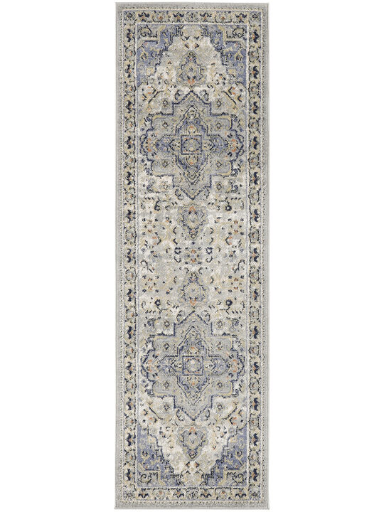 Nourison Essentials Persian NRE07 Blue 2'2" x 14 Rug