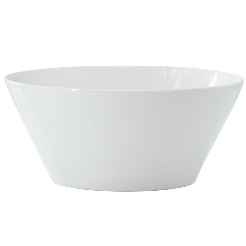 Gibson Home Great Essentials 9.4 Inch Round Fine Ceramic Meal Bowl in White