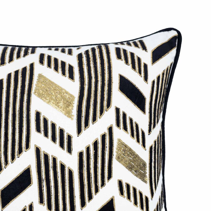 Inca Gold Throw Pillow, 18" X 18"