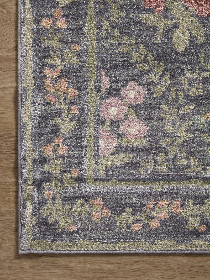 Fiore FIO04 Charcoal 18" x 18" Sample Rug