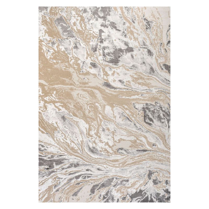 Swirl Marbled Abstract Area Rug