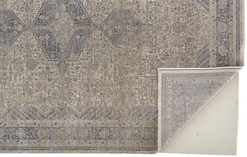Marquette 3775F Taupe/Gray/Blue 2'8" x 10' Rug