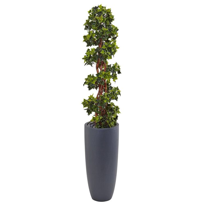 Nearly Natural 5-ft English Ivy Tree in Planter UV Resist (Indoor/Outdoor)