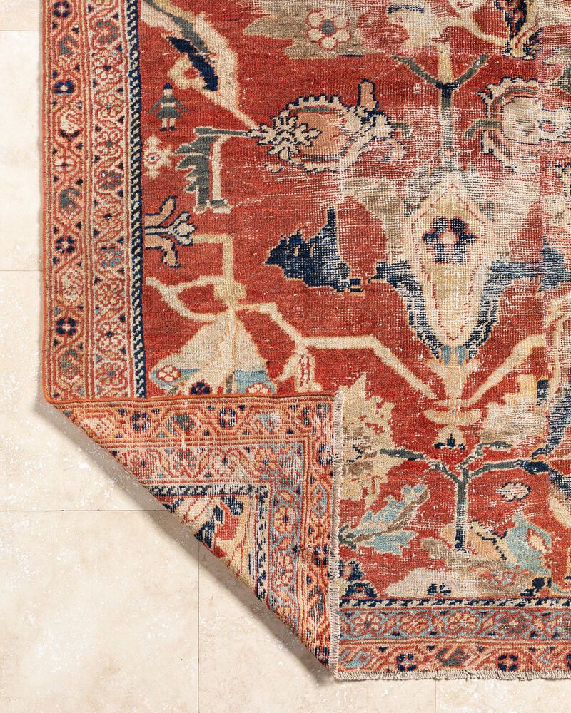 District Loom Antique Heriz Serapi Area Rug