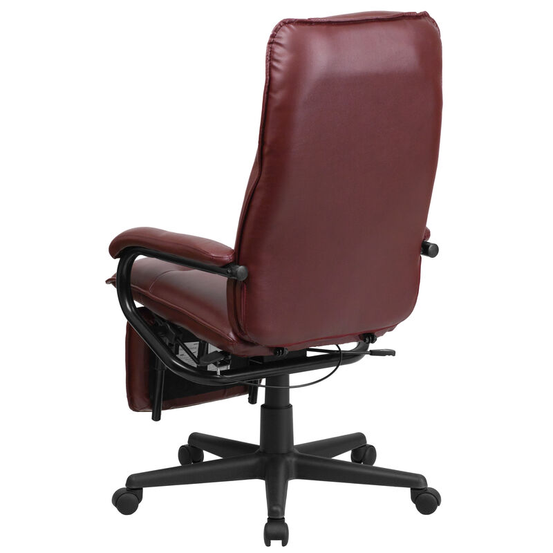 Robert High Back LeatherSoft Executive Reclining Ergonomic Swivel Office Chair with Arms