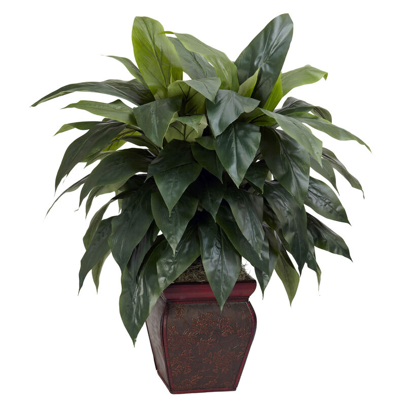 HomPlanti Cordyline w/Decorative Vase Silk Plant