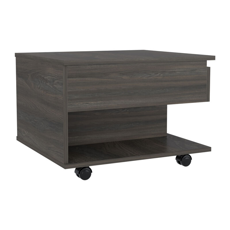 Luanda Lift Top Coffee Table, Casters, One Shelf