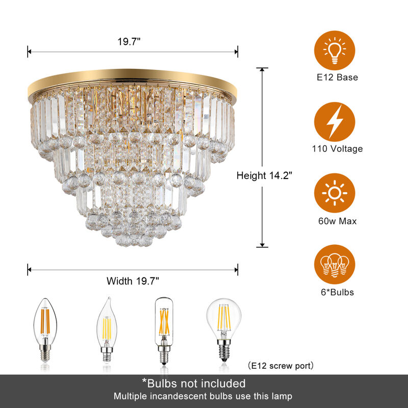 Gold luxury modern style crystal lights, large ceiling chandeliers, dining room, living room, bedroom