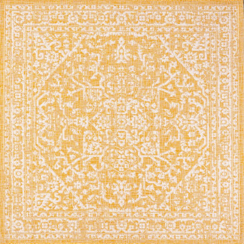 Malta Bohemian Medallion Textured Weave Indoor/Outdoor Area Rug