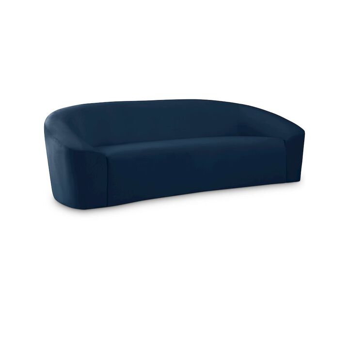Meridian Furniture Riley Navy Velvet Sofa