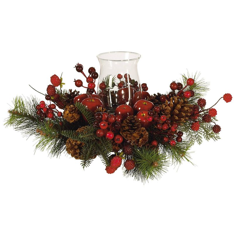 Nearly Natural 8.5-in Holiday Candelabrum