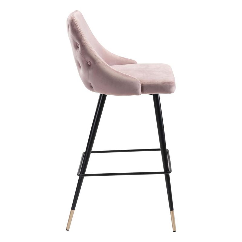 Belen Kox Piccolo Bar Chair, Pink Velvet, Belen Kox