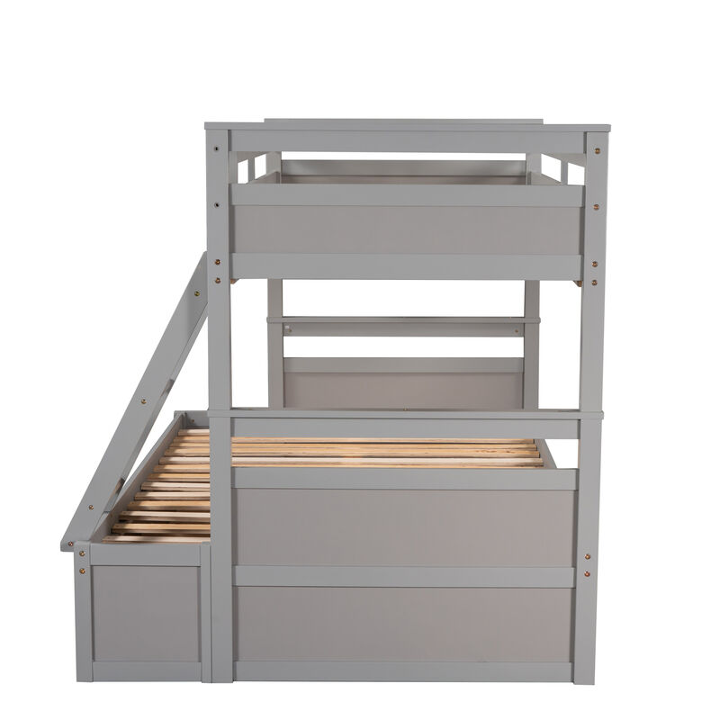 Merax Convertible Bunk Bed with 2 Storage Drawers