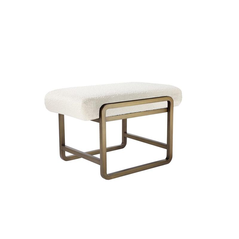 Eden Stool Brass Ivory