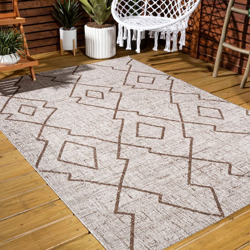 Carwa Tribal Diamond Trellis Indoor/Outdoor Area Rug