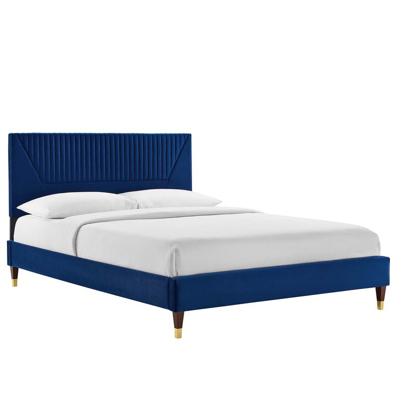 Modway - Yasmine Channel Tufted Performance Velvet Full Platform Bed