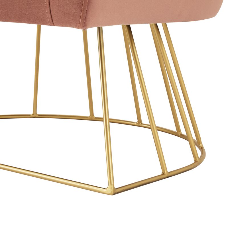 Inspired Home Glenda Velvet Accent Chair
