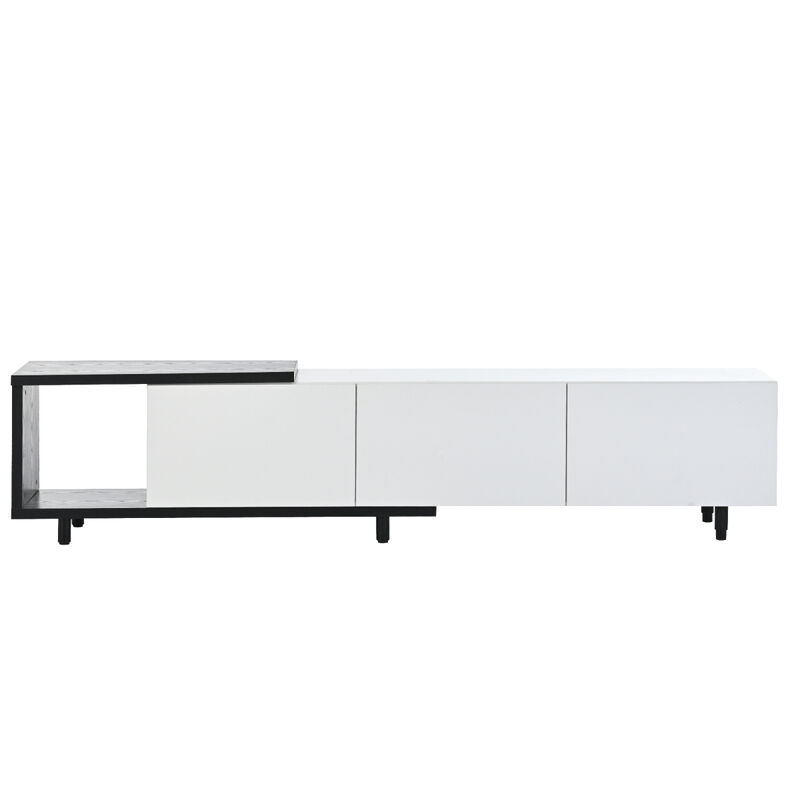 Modern, Stylish TV Stand TV Cabinet for 80+inch TV, White