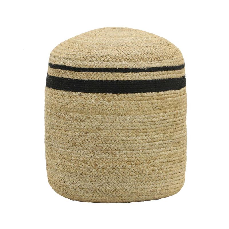 Belen Kox Natural Jute Round Pouf, Belen Kox