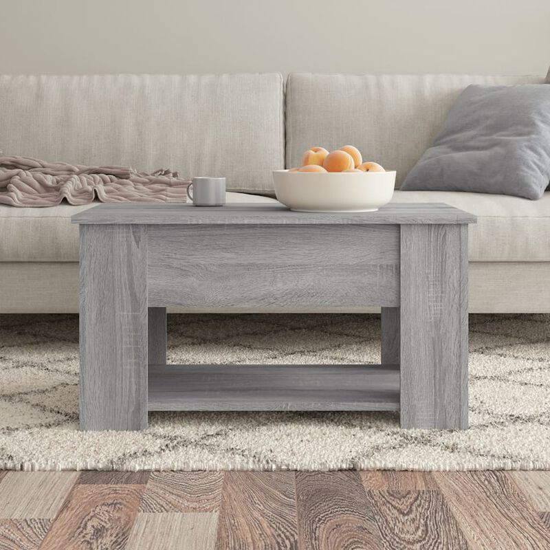 Coffee Table Gray Sonoma 31.1"x19.3"x16.1" Engineered Wood