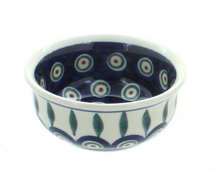 Blue Rose Polish Pottery Seaside Swirl Small Bowl