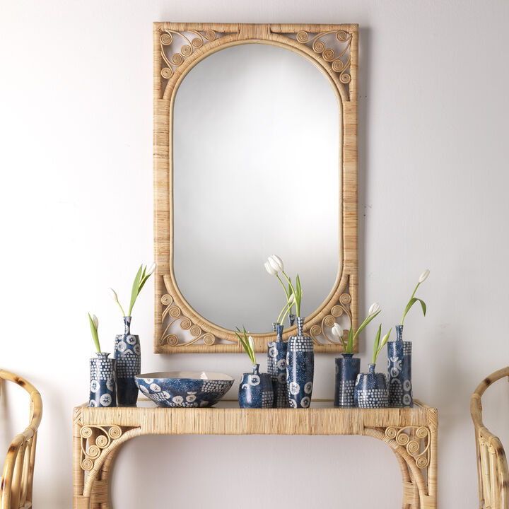 Primrose Rattan Mirror