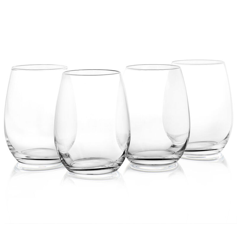 Martha Stewart 4 Piece 19oz Stemless Wine Glass Set