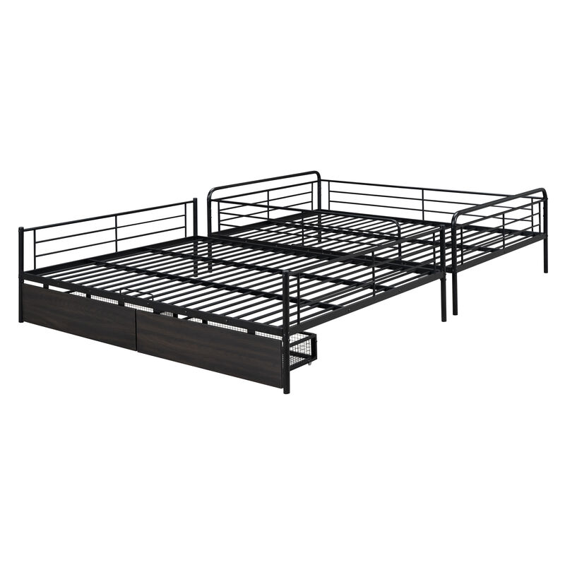 Merax Modern Metal Bunk Bed with 2 Beds