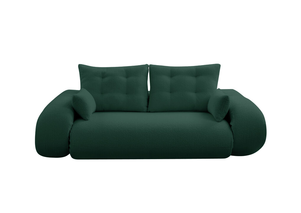 Merax Teddy Fabric Foam-Filled Sleeper Lazy Sofa Couch