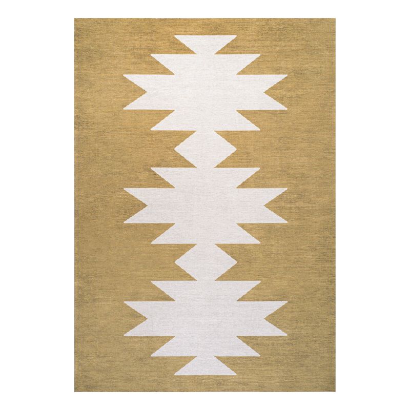 Chayton Minimalist Geometric Machine Washable Area Rug