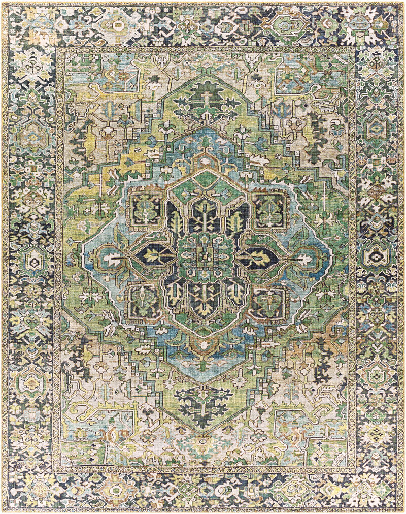 Iris IRS-2310 3'6' x 5'6' Green Rug