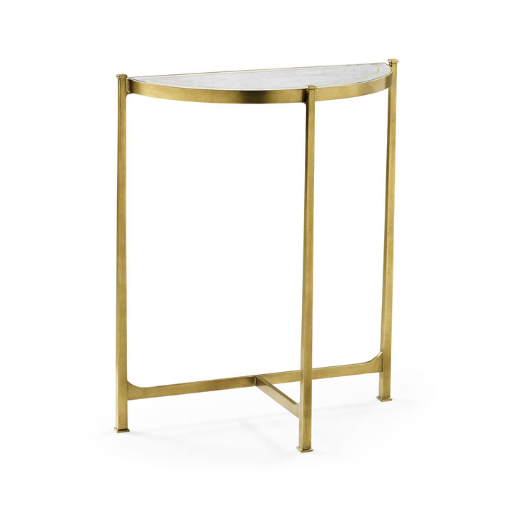 Luxe Large Half Moon Console Table