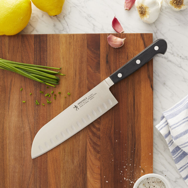 Henckels CLASSIC 7-inch Hollow Edge Santoku Knife