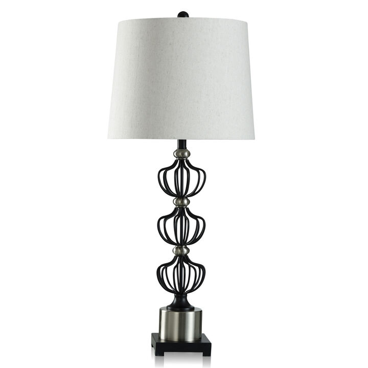 Benzo Silver Table Lamp