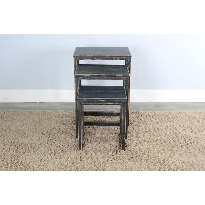 Sunny Designs Black Sand Nesting Table