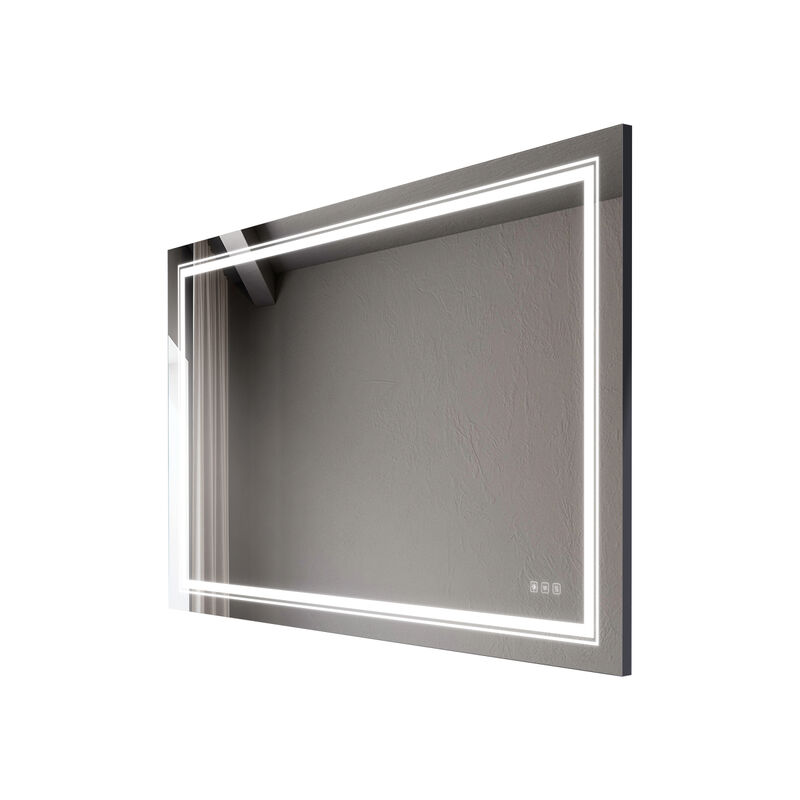 3660 inch Bathroom LED mirror Anti- fog mirror with button