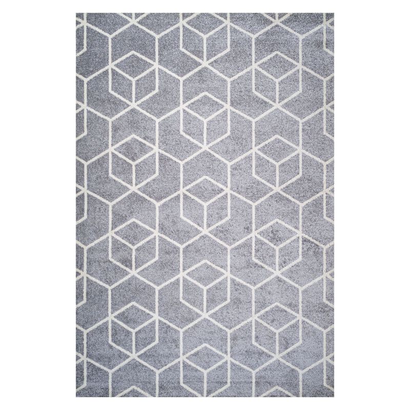 Tumbling Blocks Modern Geometric Area Rug