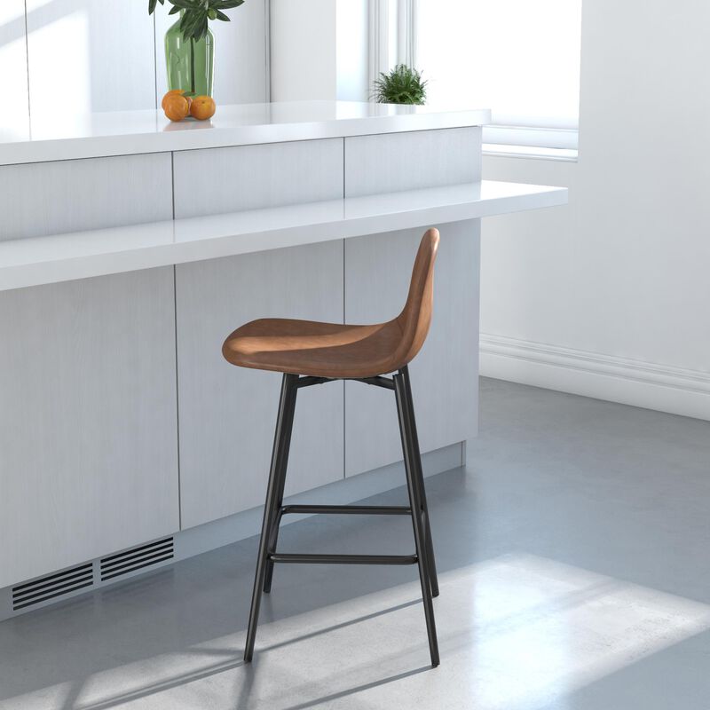 Brandon Upholstered Counter Height Bar Stool