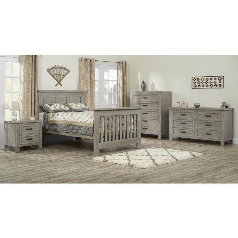 Soho Baby Hanover Crib Oak Gray