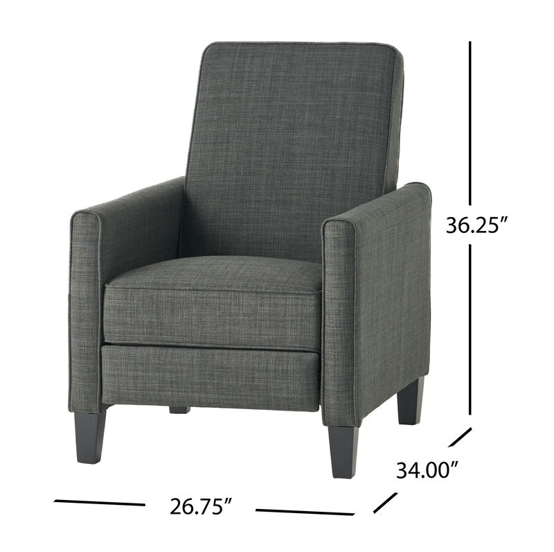 Merax Linen Fabric Manual Recliner Chair