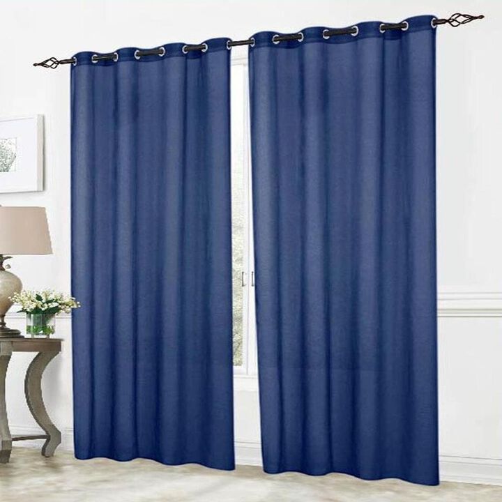 RT Designers Cara Grommet Top Panel 54" x 84" Navy