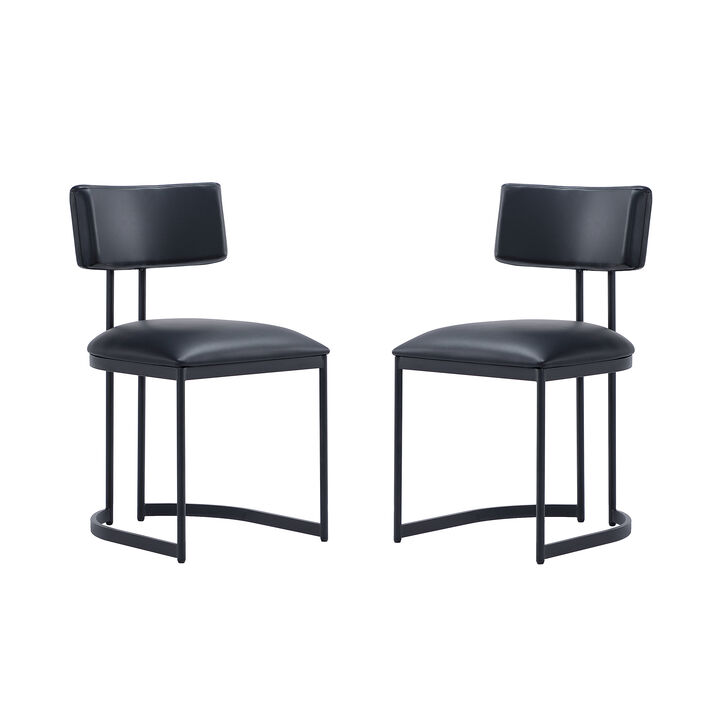 Juno Black Side Chair - Set of 2