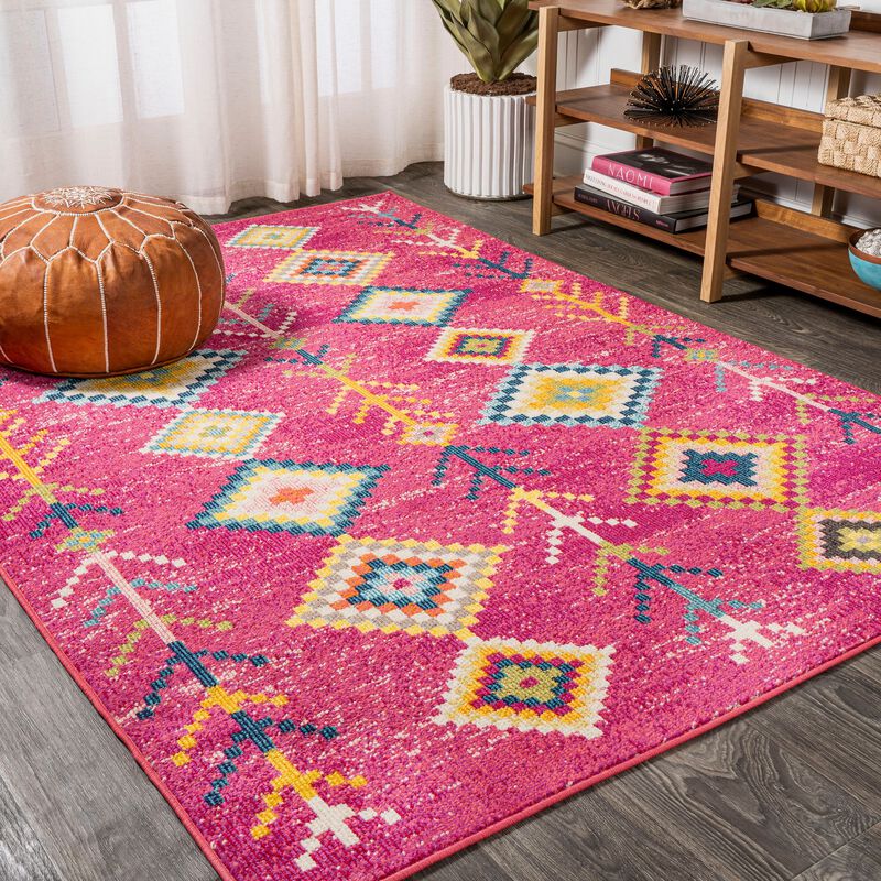 Tribal Love Geometric Area Rug