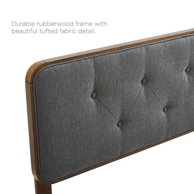 Modway - Collins Tufted King Fabric and Wood Headboard