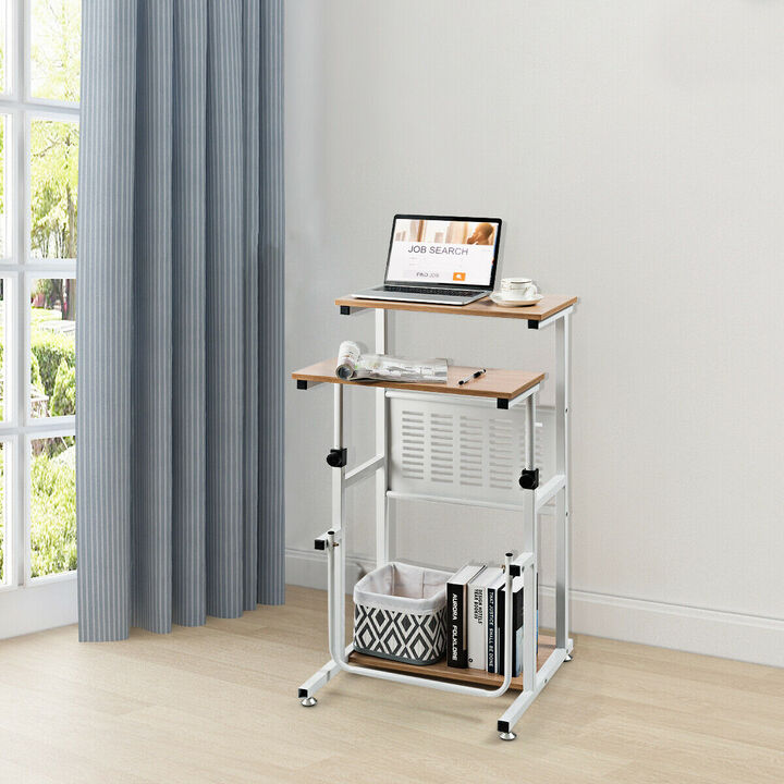 Height Adjustable Stand Up Desk Computer Workstation