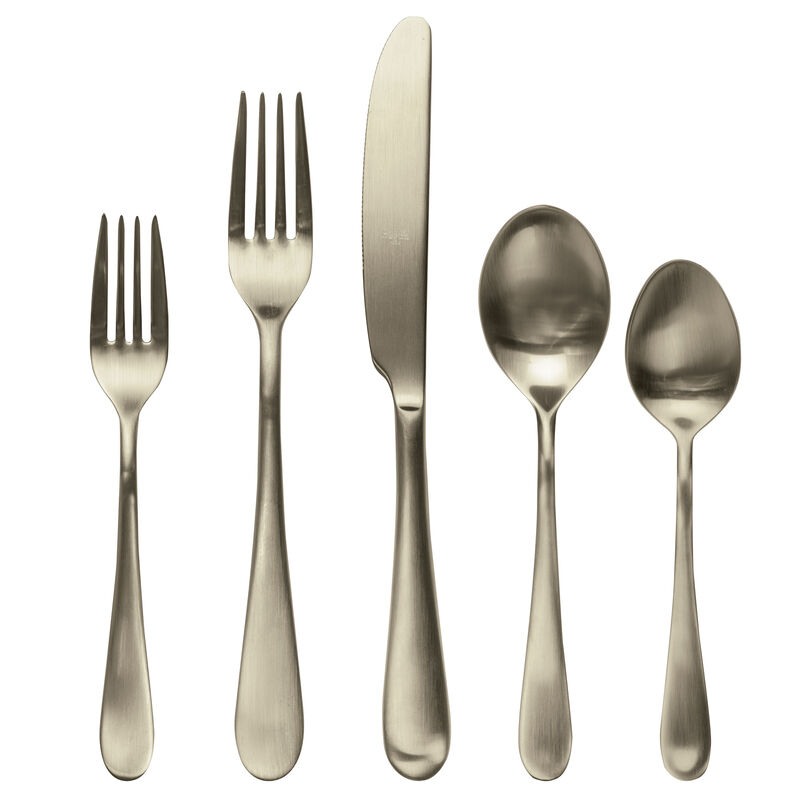 Natura 20-Piece Flatware Set in Ice Champagne