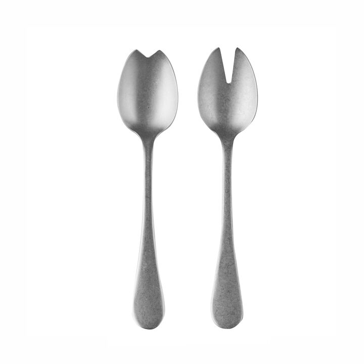 Vintage 2-Piece Salad Serving Set in Silver