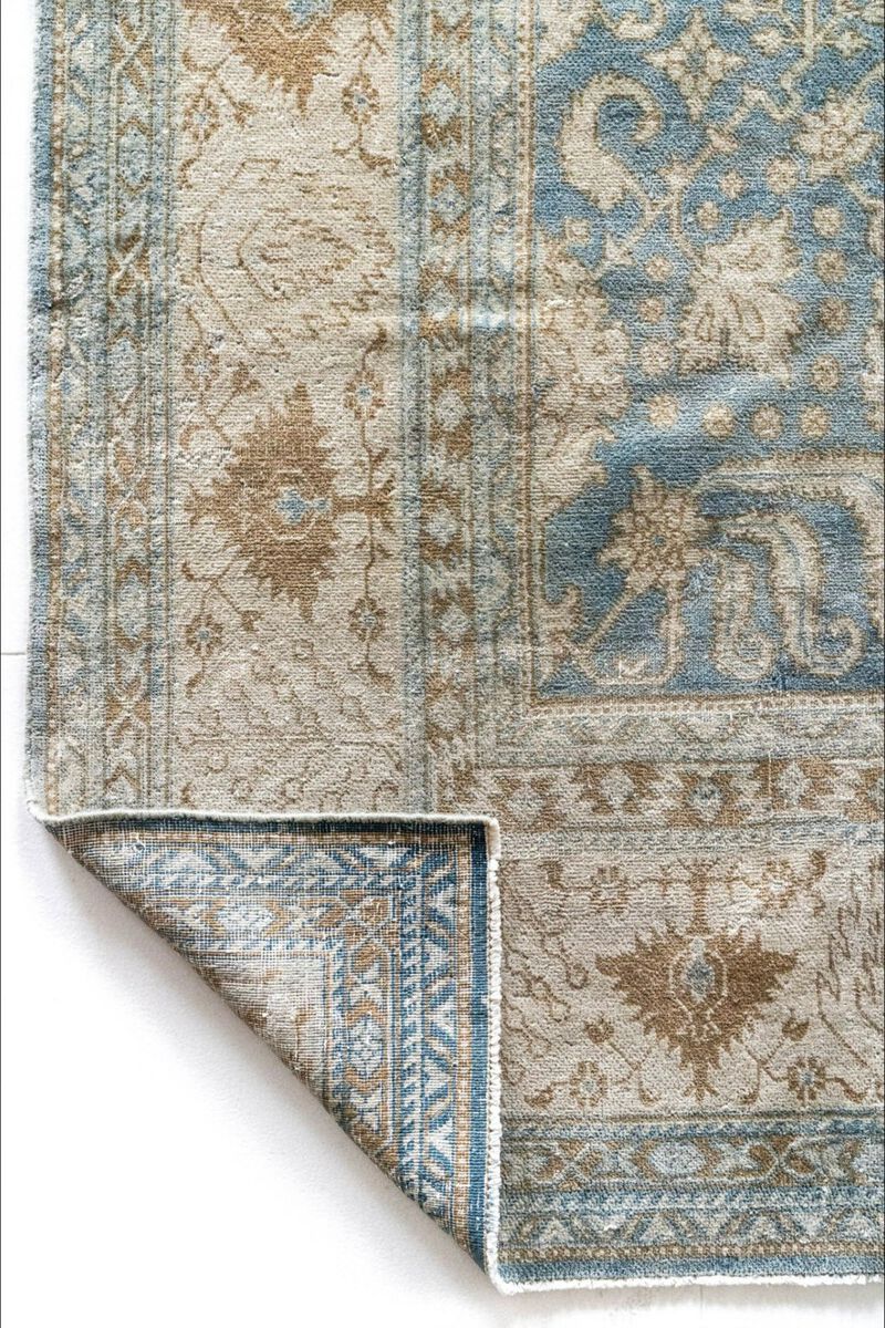 District Loom Antique Indian Agra area rug-Agra